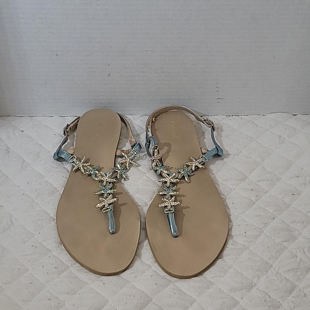 Wanted Women's Starfish Thong Sandals Size 10